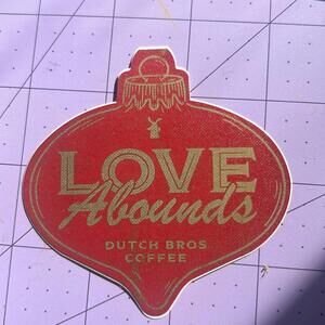 Dutch Bros Holiday Sticker